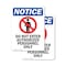 Signmission Do Not Enter Authorized Sign, Vinyl Decal, 5in W x 7in L, 2PK OS-2PACK-NS-D-57-V-11167 - alternate 1